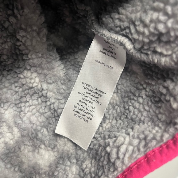 Eddie Bauer Girls Fuzzy Jacket L 14/16 - Picture 3 of 6